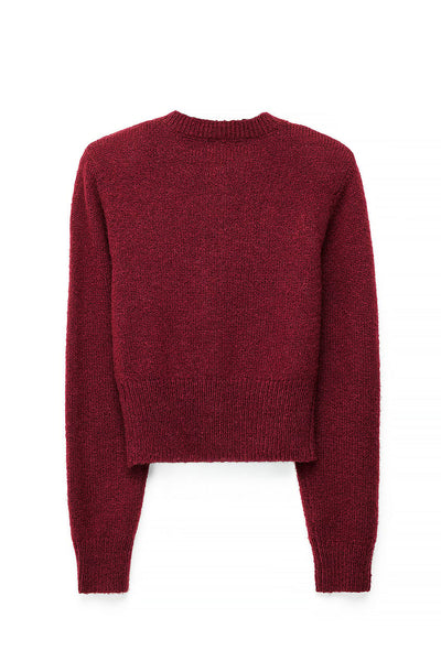 Knitted Wool Blend Cardigan