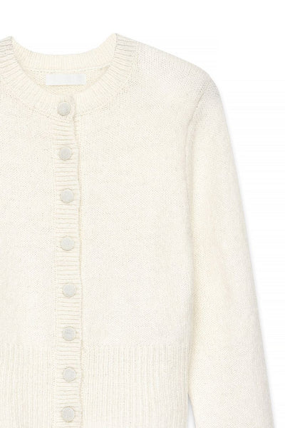 Knitted Wool Blend Cardigan