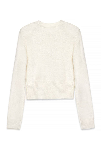 Knitted Wool Blend Cardigan