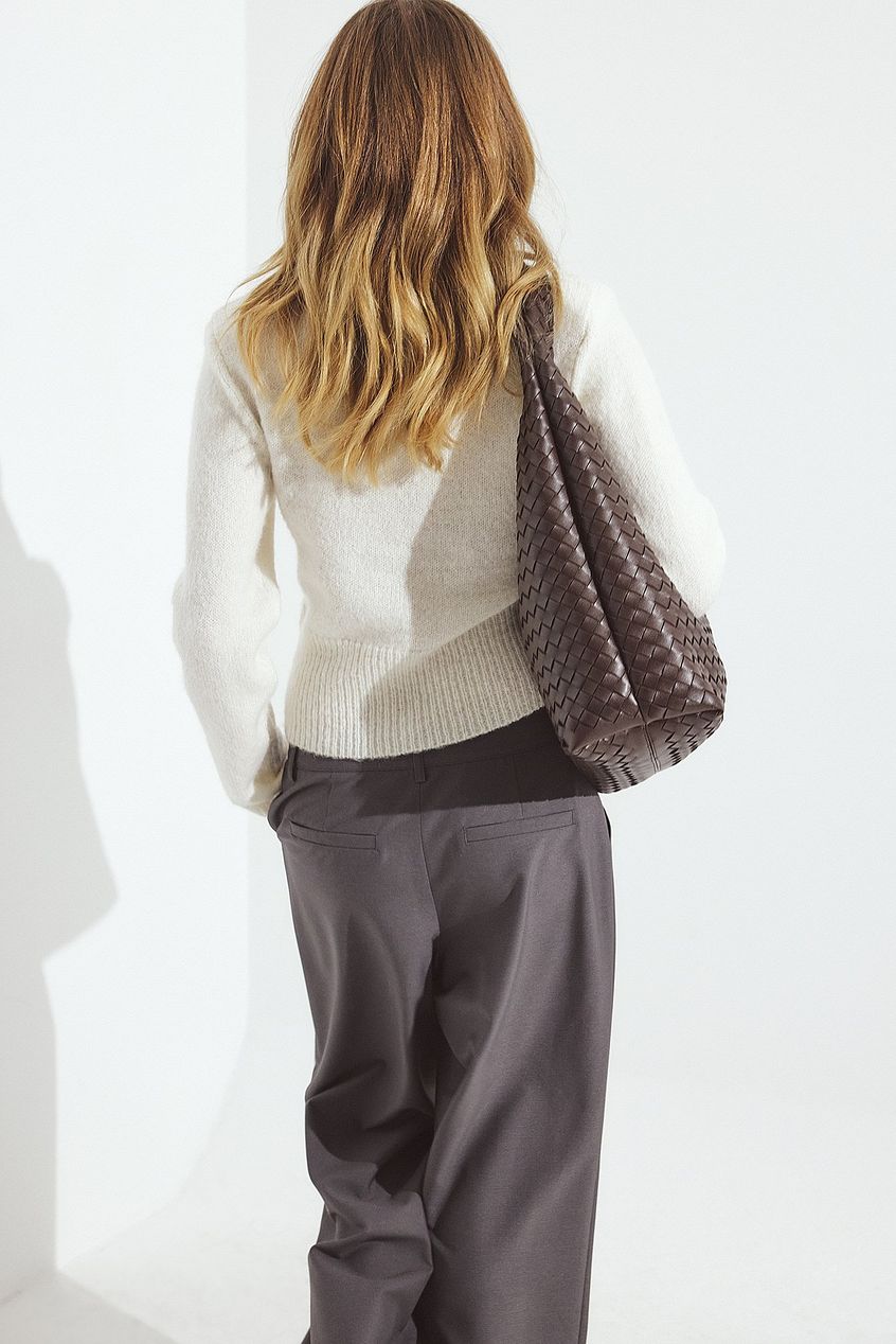 Knitted Wool Blend Cardigan