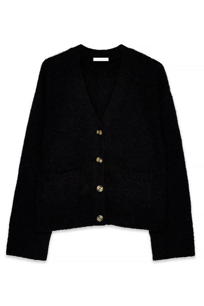 Knitted Wool Blend Cardigan