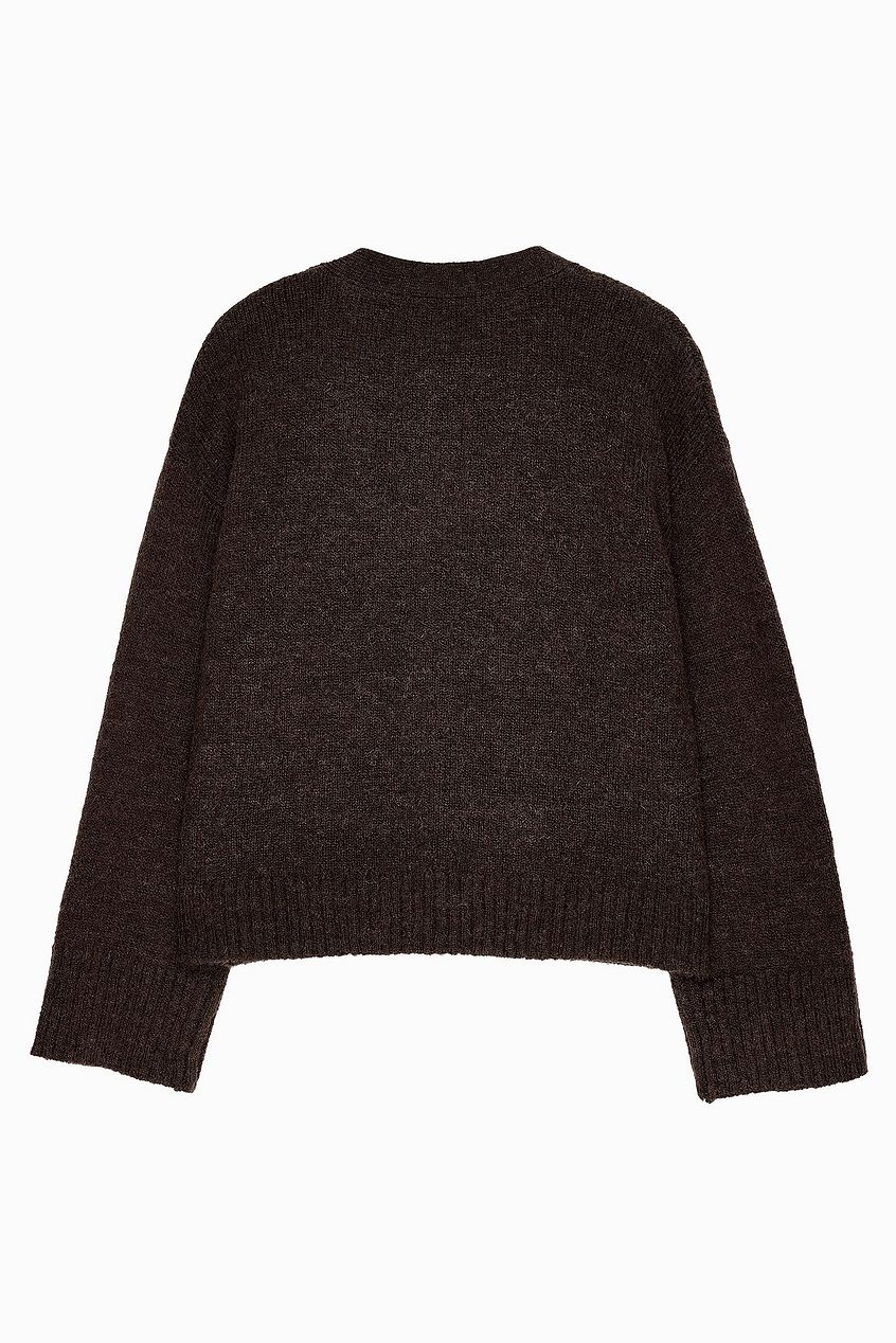 Knitted Wool Blend Cardigan