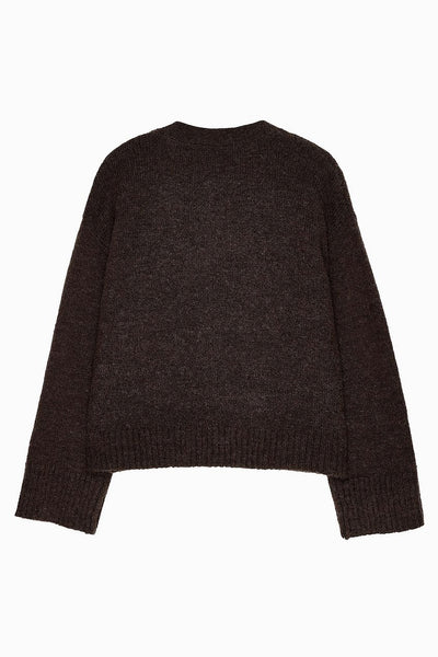 Knitted Wool Blend Cardigan