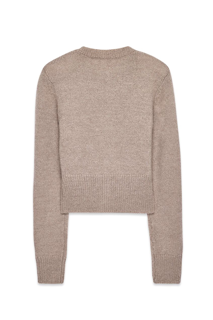 Knitted Wool Blend Cardigan