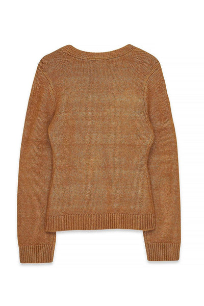 Knitted Wool Blend Fitted Cardigan