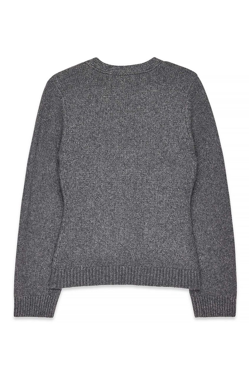 Knitted Wool Blend Fitted Cardigan