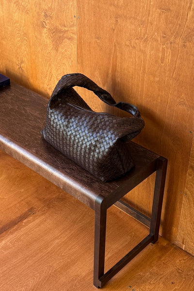 Woven Rounded Tote Bag
