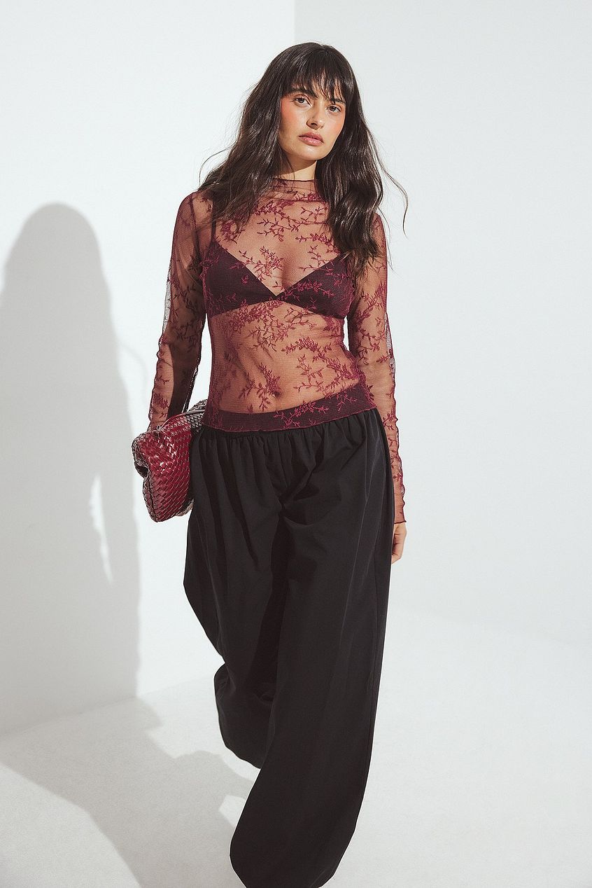 Long Sleeve Lace Top