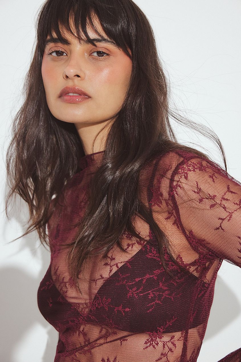 Long Sleeve Lace Top