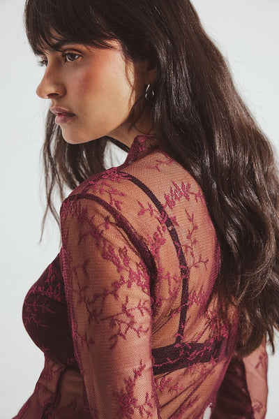 Long Sleeve Lace Top