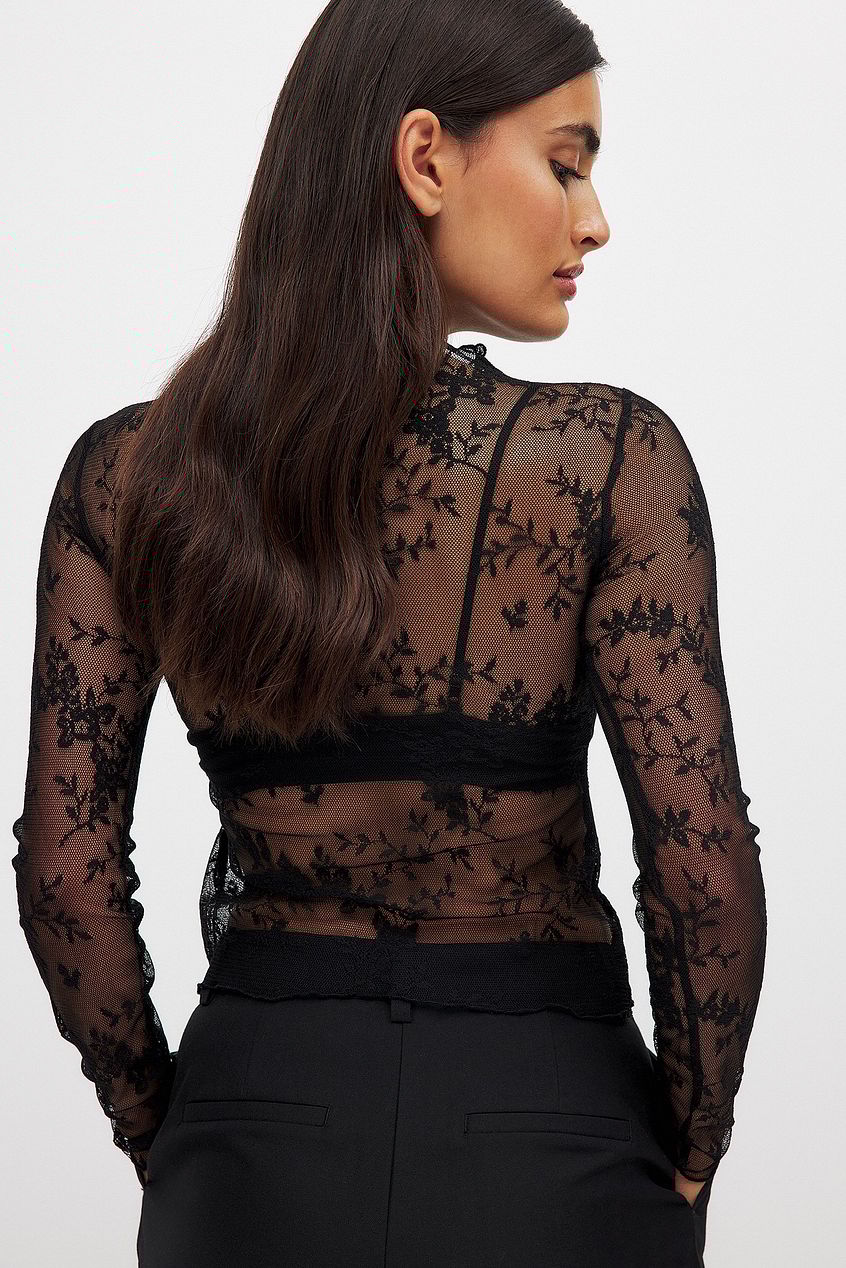 Long Sleeve Lace Top