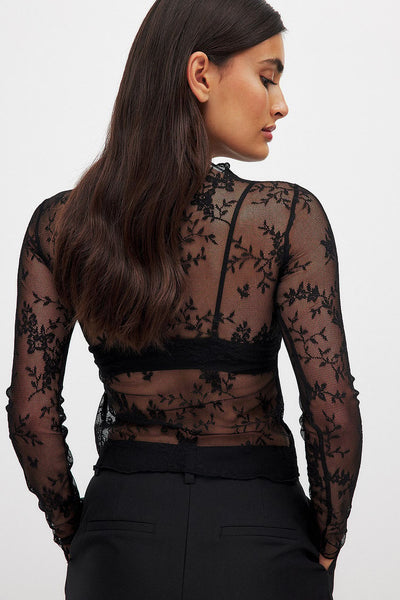 Long Sleeve Lace Top