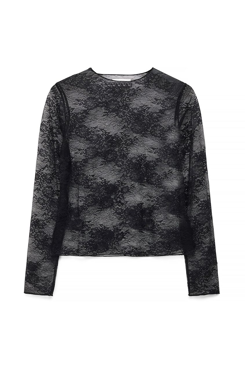 Floral Long Sleeve Lace Top