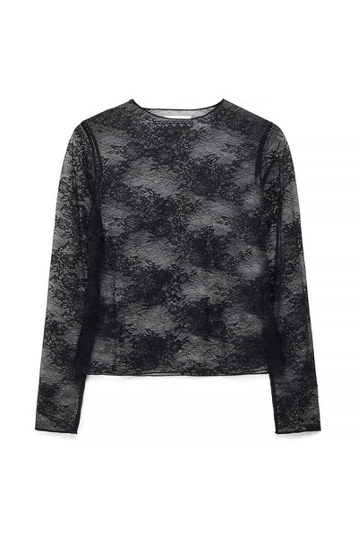 Floral Long Sleeve Lace Top