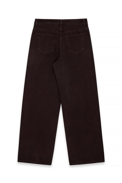 Mid Waist Loose Straight Denim