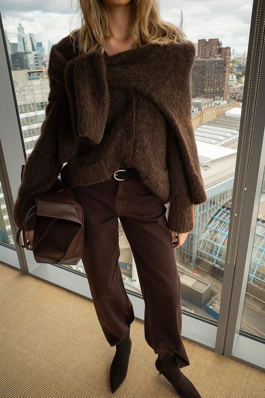 Mid Waist Loose Straight Denim