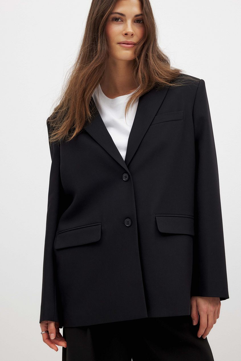 Oversized Open Back Blazer