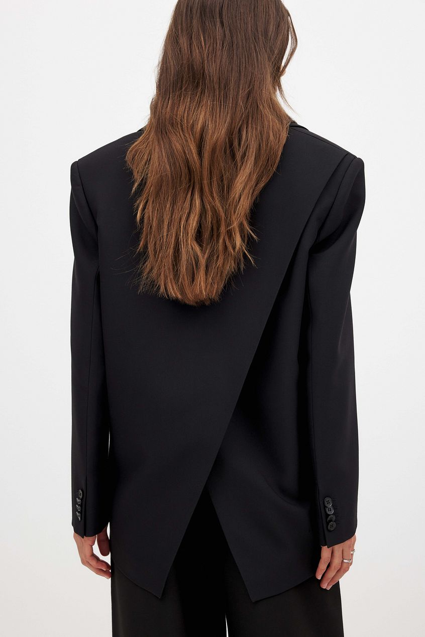 Oversized Open Back Blazer