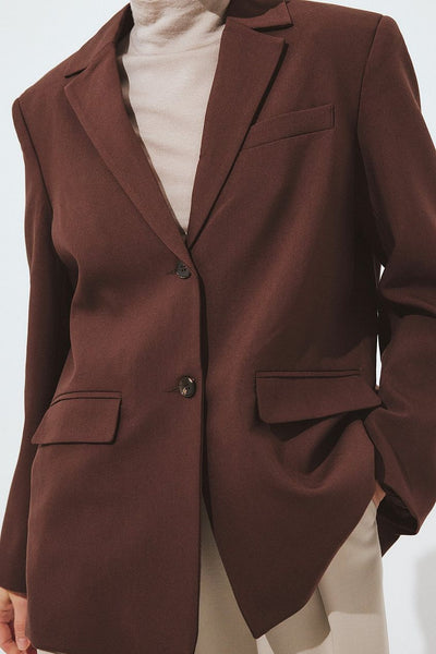 Oversized Open Back Blazer