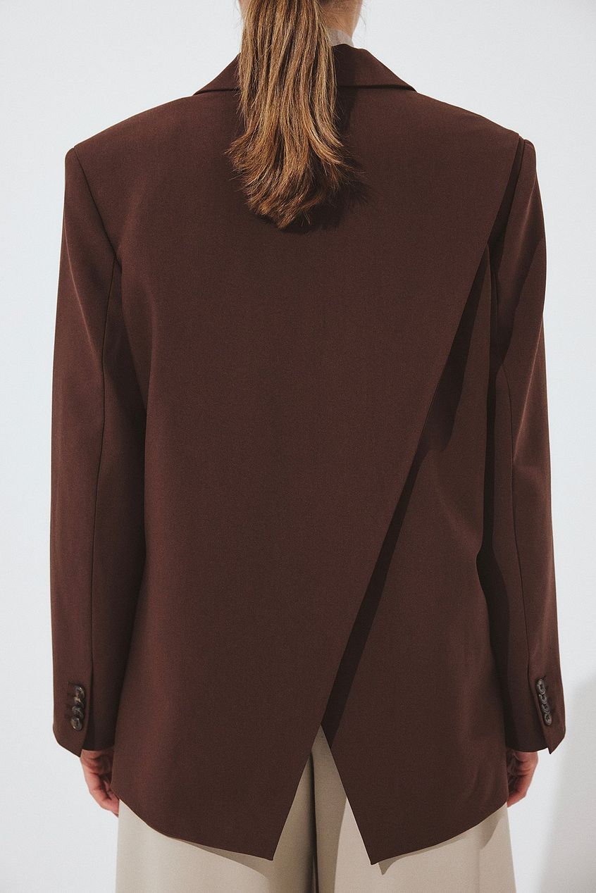 Oversized Open Back Blazer