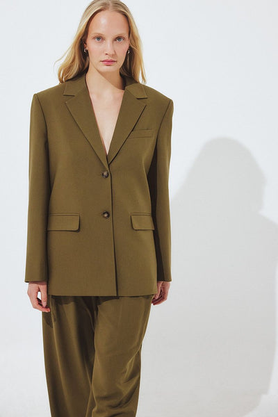 Oversized Open Back Blazer