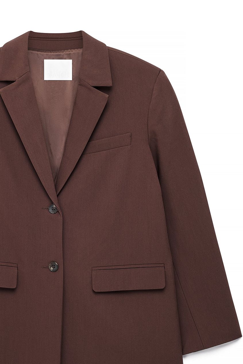 Oversized Open Back Blazer