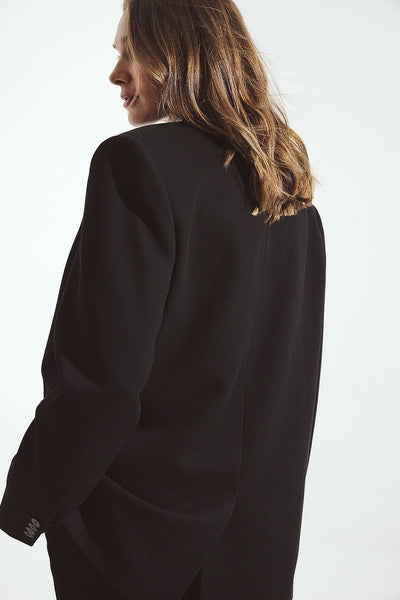 Oversized Twill Blazer