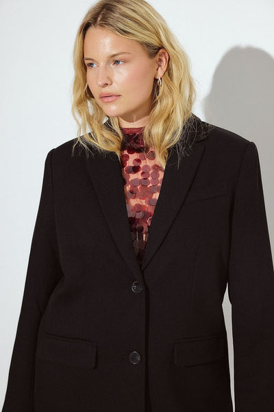 Oversized Twill Blazer