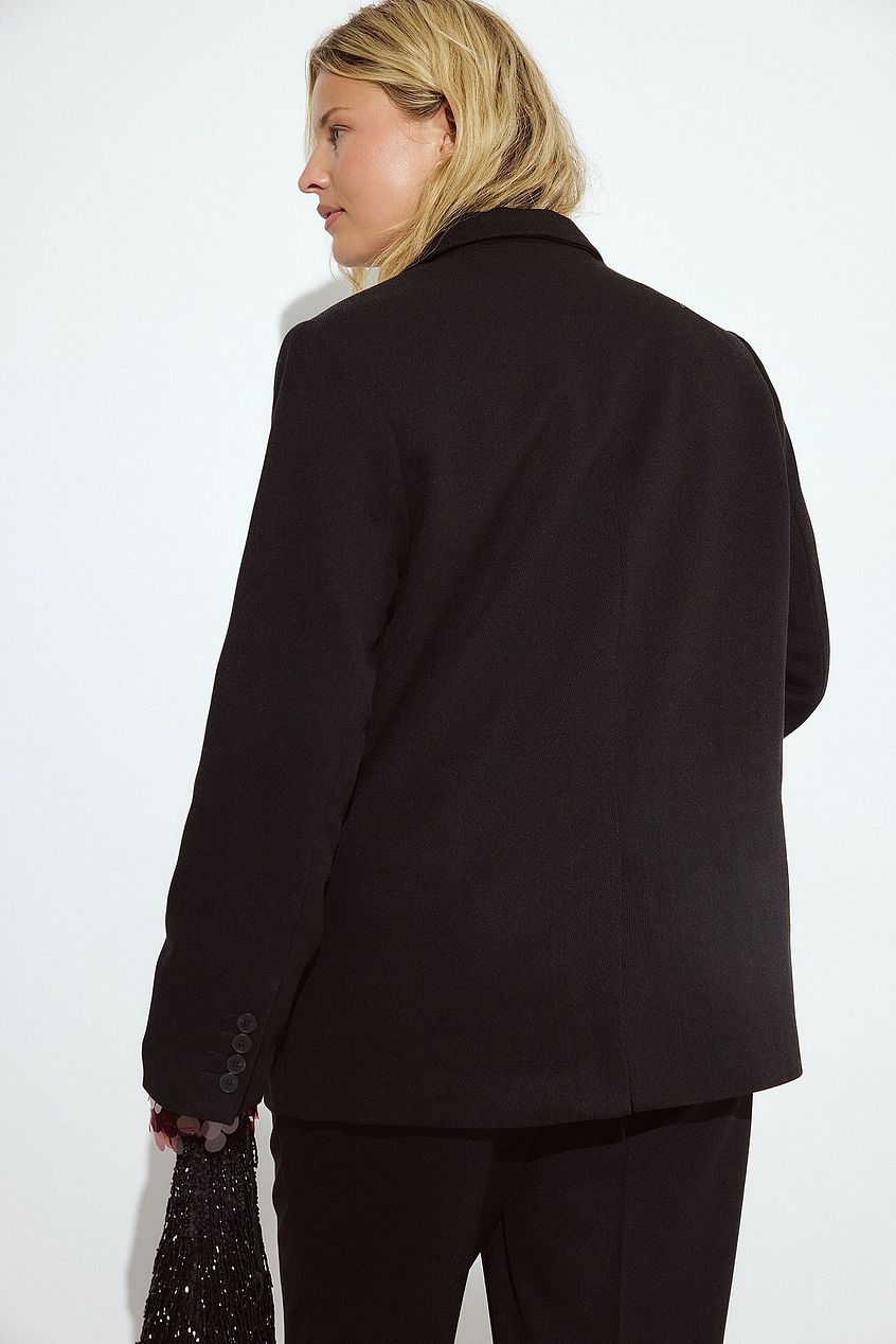 Oversized Twill Blazer