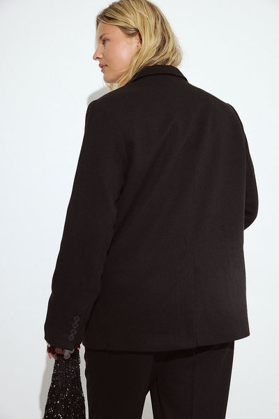 Oversized Twill Blazer