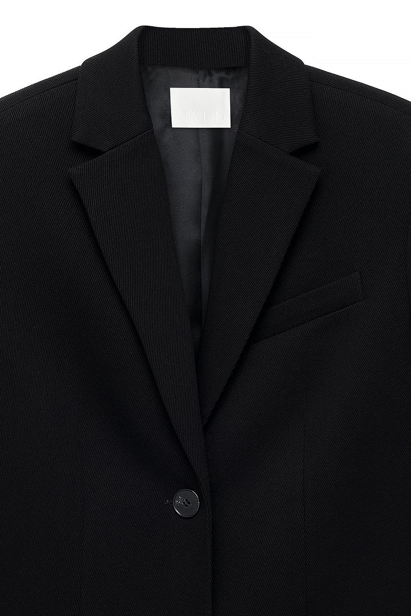 Oversized Twill Blazer