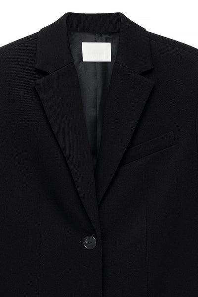 Oversized Twill Blazer