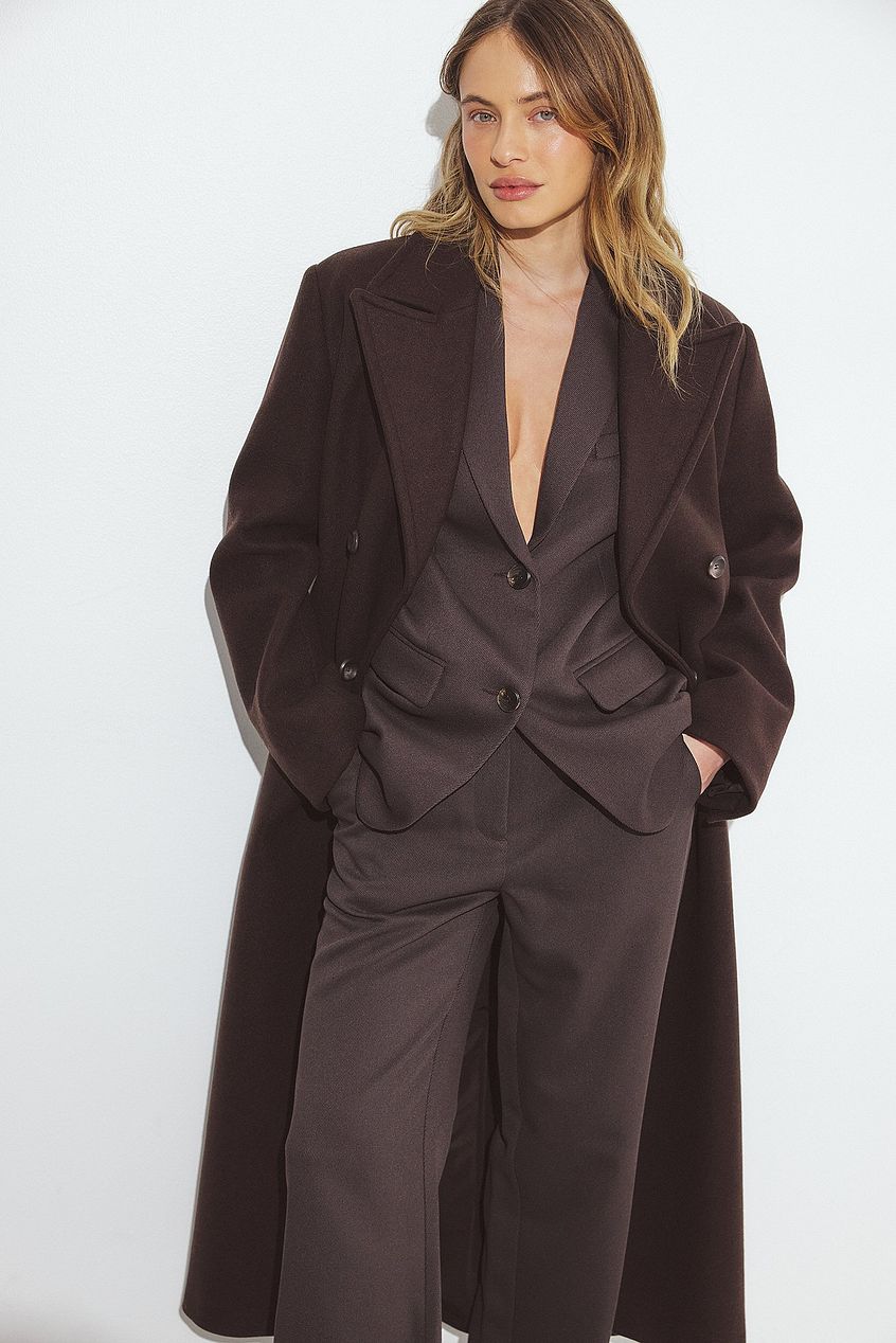 Oversized Twill Blazer