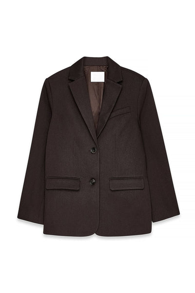 Oversized Twill Blazer