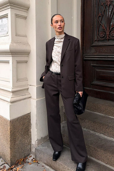 Oversized Twill Blazer