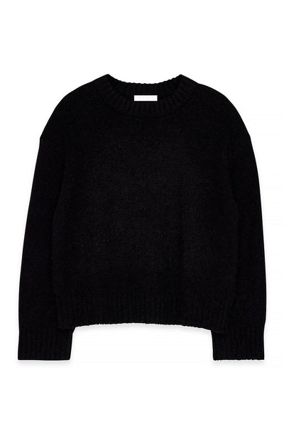 Round Neck Wool Blend Knitted Sweater