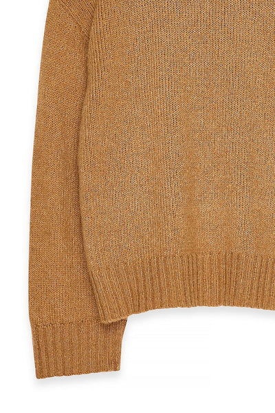Round Neck Wool Blend Knitted Sweater