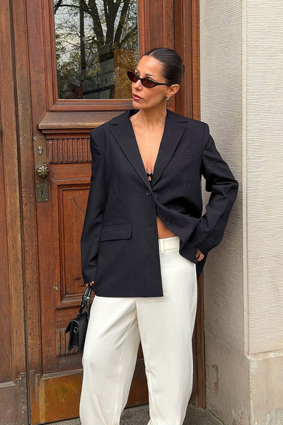 Oversized Open Back Blazer