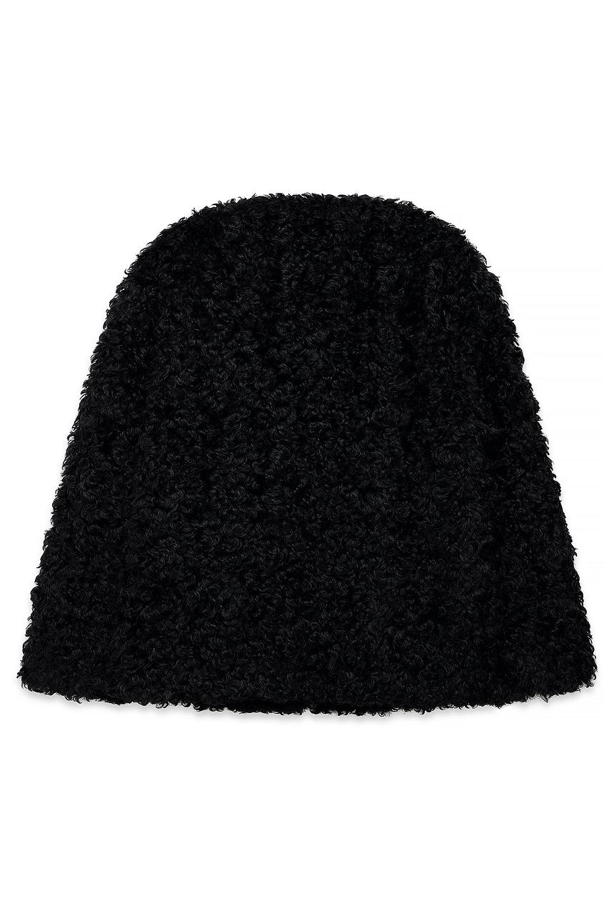 Scarf Detail Teddy Coat