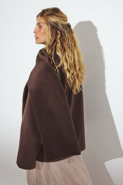 Short Scarf Detailed Coat