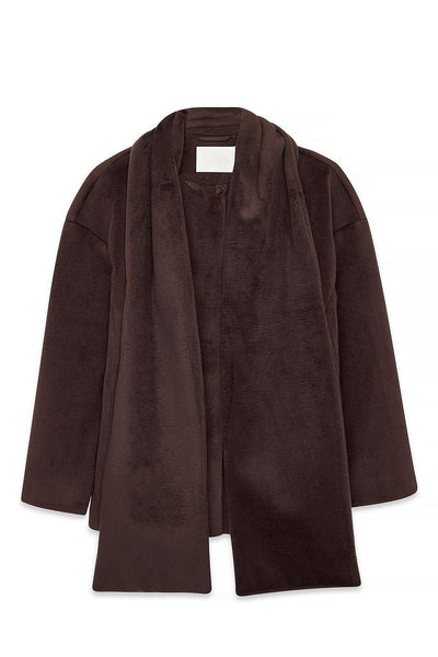 Short Scarf Detailed Coat