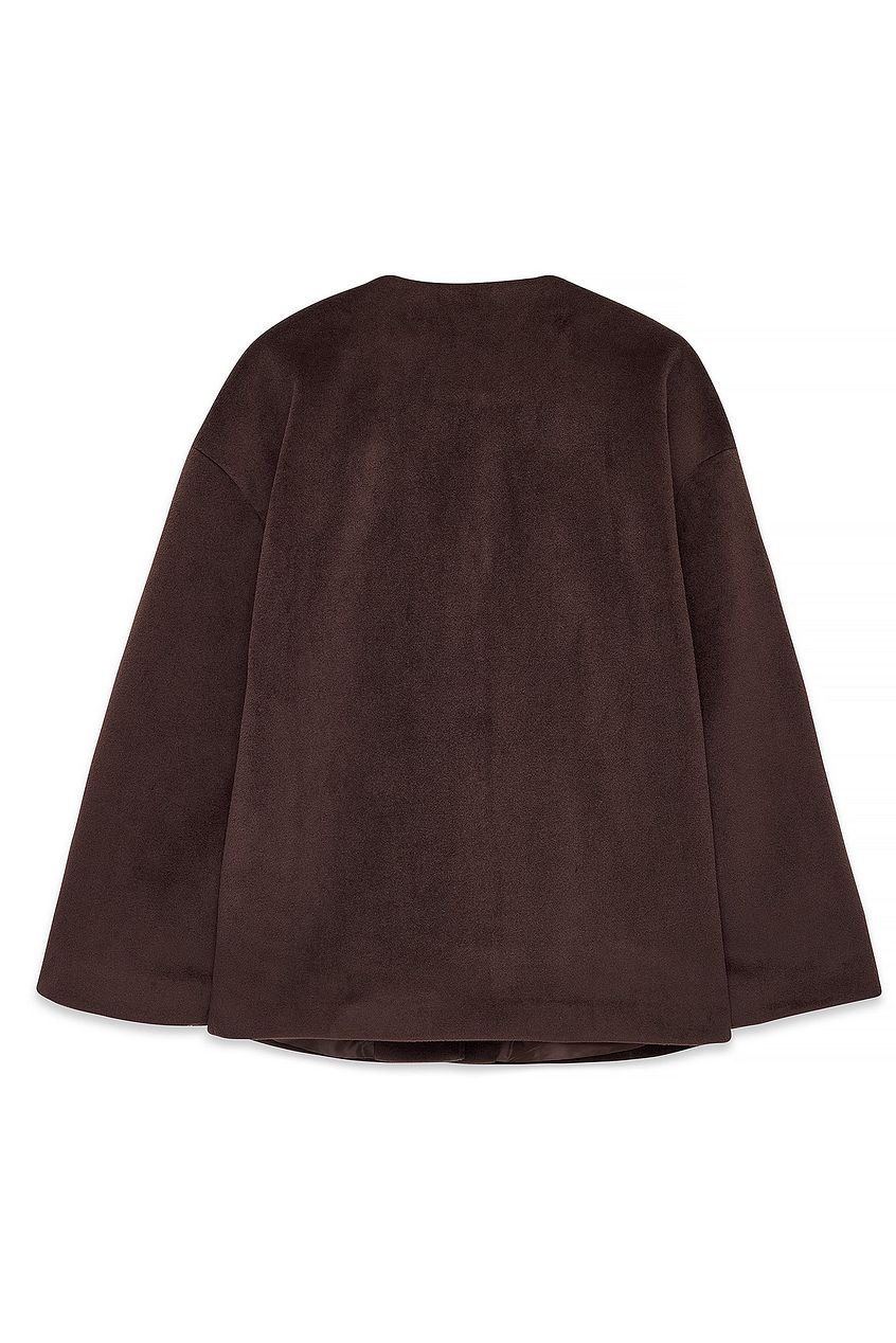 Short Scarf Detailed Coat