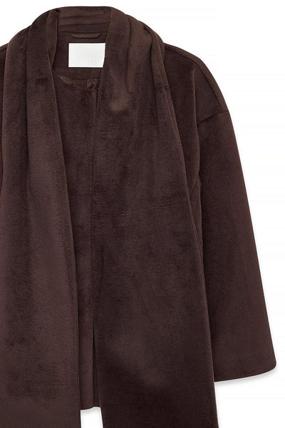 Short Scarf Detailed Coat