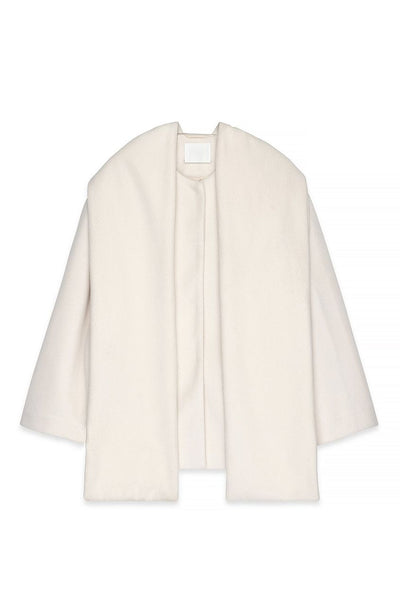 Short Scarf Detailed Coat