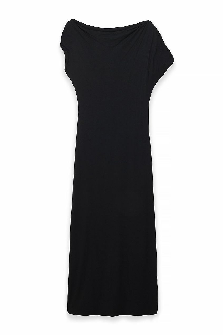 Soft Line Draped Maxi Dress