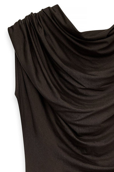 Soft Line Draped Maxi Dress