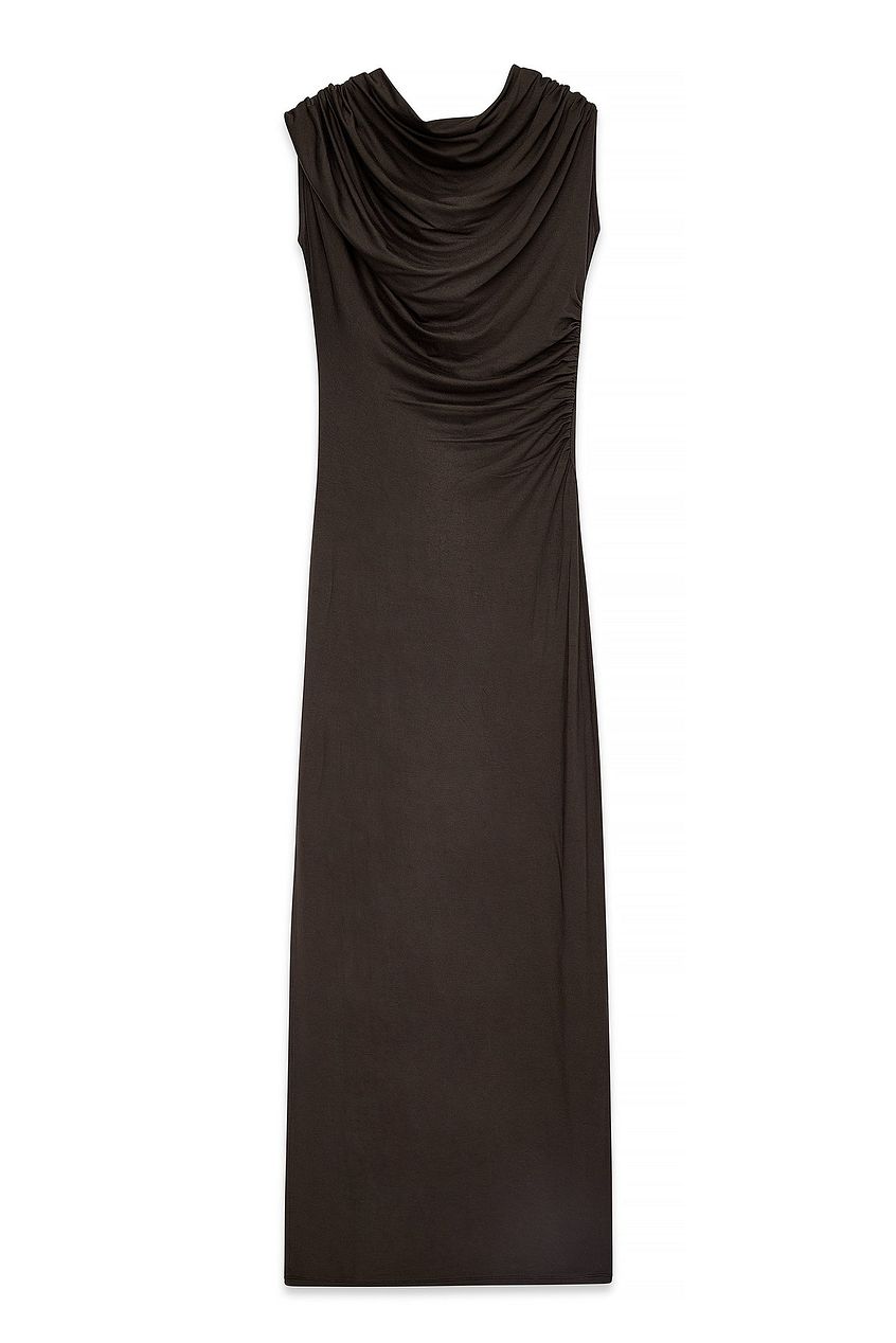 Soft Line Draped Maxi Dress