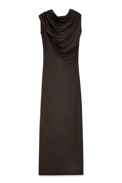 Soft Line Draped Maxi Dress