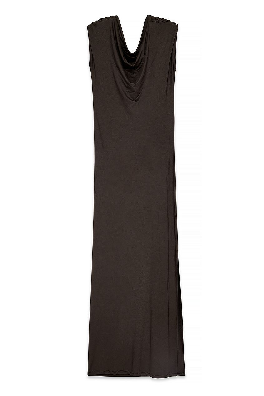 Soft Line Draped Maxi Dress