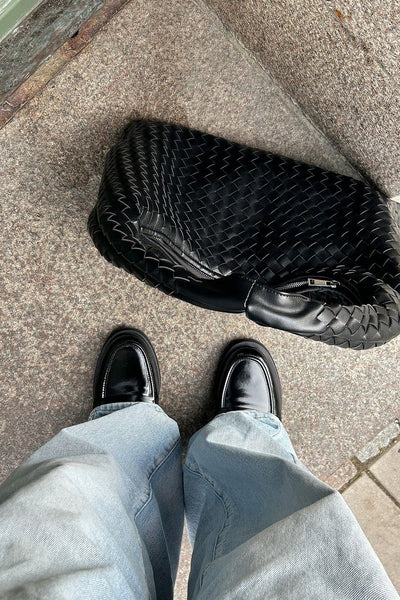 Woven Rounded Tote Bag